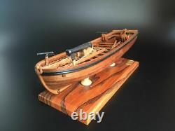 Côtes Pleines Armed Cannon Boat Échelle 1/36 14 Wood Ship Model Kit