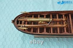 Côtes Pleines Armed Cannon Boat Échelle 1/36 14 Wood Ship Model Kit
