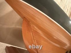Coupe de l’America Columbia 1958 Maquette de yacht en bois, voilier construit à la main, bateau de 12 mètres