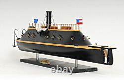 Css Virginia CIVIL War Ironclad Échelle De Navire En Bois Modèle 28 Confédérer La Marine Nouveau