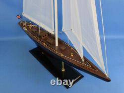 Décoration de voilier modèle Endeavour en bois de 35 pouces