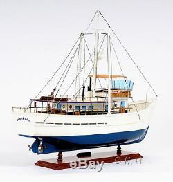Dickie Walker Trawler Motor Yacht Modèle En Bois 25 Deep Sea Fishing Boat Nouveau