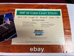 Dumas 1947 Kit de bateau utilitaire Chris-Craft #1240 Bateau à moteur, Runabout