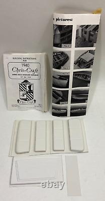 Dumas incomplet. #1234. Chris Craft. 1940 Barrage en acajou Barrel-back 1/8