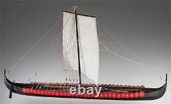 Dusek D005 Viking Longship Plank On-frame Wood Ship Model Kit 135 Échelle