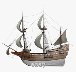 Échelle 1/96 Modèle de bateau en bois classique 1620 Kit d'assemblage de voilier en bois MODÈLE