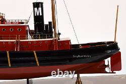 Edmond J. Moran Tugboat Modèle De Bateau À La Main 24 Qualité Du Musée