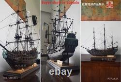 En stock, nouveau kit de maquette de navire en bois ZHL Black Pearl version dorée 2023, 31 pouces