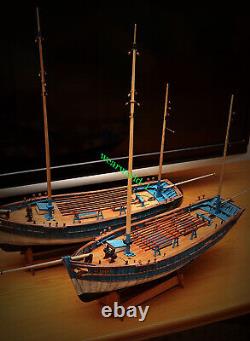Escargot San Gilthas France bateau de pêche classique échelle 1/45 modèle de bateau en bois de 26 pieds.