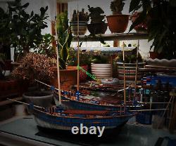 Escargot San Gilthas France bateau de pêche classique échelle 1/45 modèle de bateau en bois de 26 pieds.