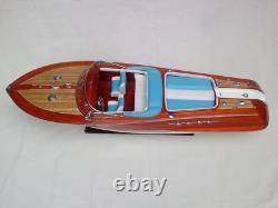 Expédition Gratuite Modèle de Bateau en Bois Riva Aquarama 70cm Haute Qualité 26