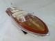 Exp&eacute;dition Gratuite Mod&egrave;le De Bateau En Bois Riva Aquarama 26 De Qualit&eacute; L60cm Si&egrave;ge Cr&egrave;me