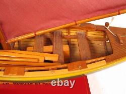 Fabuleux Modèle de Bateau Baleinier Voilier Bateau à Rames Goélette Île de Bequia Par Adolphus