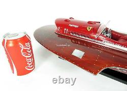 Ferrari Hydroplane 20 Classic Wooden Speed Boat Display Model