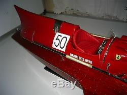 Ferrari Hydroplane Bateau Artisanal En Bois De Haute Qualité De Modèle Artisanal De Haute Qualité 32