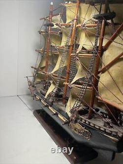 Fragata Espanola Ano 1780 Navire De Guerre Naval Espagnol Replica Sail Boat Model Wood