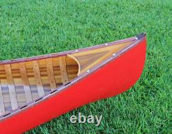 Grand Affichage Red Cedar Strip Construit Canoe 10' Modèle En Bois Bateau En Bois Bateau USA