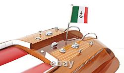 Grand Riva Aquarama Speed Boat Wood Modèle 35 Runabout Italien Avec Boîtier D'affichage