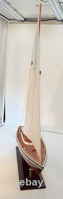 Grand grand modèle de yacht en bois voilier 29 pouces de haut Nordia Cruiser Picot House