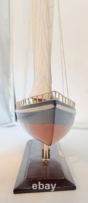 Grand grand modèle de yacht en bois voilier 29 pouces de haut Nordia Cruiser Picot House