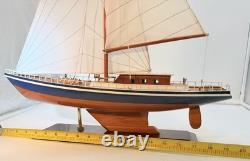 Grand grand modèle de yacht en bois voilier 29 pouces de haut Nordia Cruiser Picot House