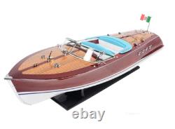 Grand modèle de bateau à moteur Riva Triton en bois Runabout 36 yacht à moteur italien