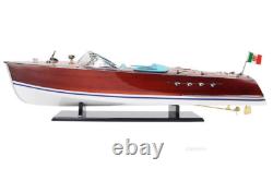Grand modèle de bateau à moteur Riva Triton en bois Runabout 36 yacht à moteur italien