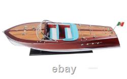Grand modèle de bateau à moteur Riva Triton en bois Runabout 36 yacht à moteur italien