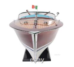 Grand modèle de bateau à moteur Riva Triton en bois Runabout 36 yacht à moteur italien