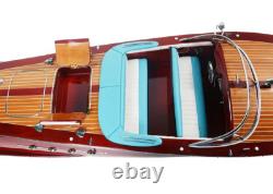 Grand modèle de bateau à moteur Riva Triton en bois Runabout 36 yacht à moteur italien