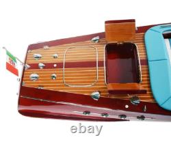 Grand modèle de bateau à moteur Riva Triton en bois Runabout 36 yacht à moteur italien