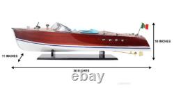 Grand modèle de bateau à moteur Riva Triton en bois Runabout 36 yacht à moteur italien