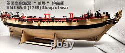 HMS Loup 1759 148 760mm 30 Maquette de vaisseau de guerre Sloop en bois