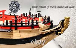 HMS Loup 1759 148 760mm 30 Maquette de vaisseau de guerre Sloop en bois