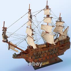 HMS Sovereign of the Seas 1637 Modèle en Bois de Grand Voilier 24 Navire de Guerre Entièrement Pré-assemblé