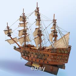 HMS Sovereign of the Seas 1637 Modèle en Bois de Grand Voilier 24 Navire de Guerre Entièrement Pré-assemblé