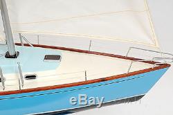 Handcrafted Bristol 35 Voilier Modèle Yacht En Bois 29 Sloop Construit Bateau Nouveau