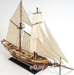 Harvey Baltimore Clipper Tall Ship 35, Modèle En Bois Verni Pour Bateau, Assemblé