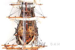 Hms Victory Admiral Nelson Tall Ship, Fond En Cuivre 38, Maquette De Bateau En Bois