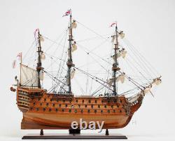 Hms Victory Lord Nelson's Flagship Wood Tall Ship Modèle 37 Bateau Entièrement Construit Nouveau