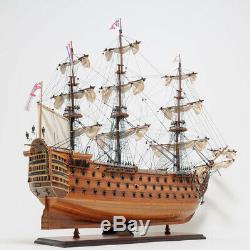 Hms Victory Tall Ship Échelle En Bois Modèle Voilier 30 Assemblé Entièrement Bateau Nouveau