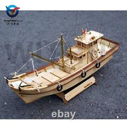 Jeune modéliste YM101 Kit de modèle en bois de bateau de pêche coréen de 7 tonnes à l'échelle 1/25