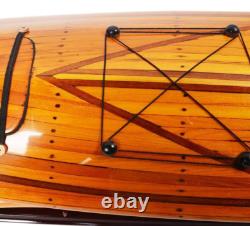 Kayak en lattes de cèdre, modèle de canot décoratif en bois, bateau entièrement assemblé, neuf, 42 pouces