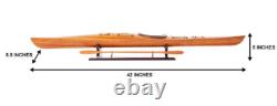 Kayak en lattes de cèdre, modèle de canot décoratif en bois, bateau entièrement assemblé, neuf, 42 pouces