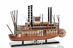 King Of Mississippi Paddlewheel Steamboat Wooden Riverboat Modèle 30 Ferry Boat