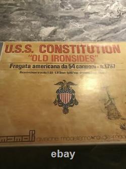 Kit De Bateau Modèle C Mamoli Wood Non Construit Mv31 U. S. Constitution 193
