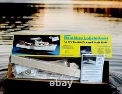 Kit de Modèle de Bateau R/C en Balsa Vintage Midwest Boothbay Lobster Boat No. 964 30 Coque
