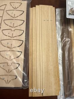 Kit de Modèle en Bois du Bateau Pilote de Virginie 1805 Artesa Latina Vintage 1982 Neuf dans sa Boîte