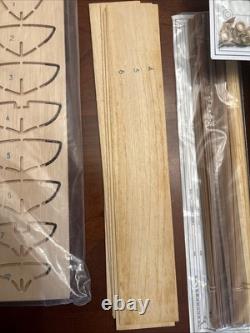 Kit de Modèle en Bois du Bateau Pilote de Virginie 1805 Artesa Latina Vintage 1982 Neuf dans sa Boîte