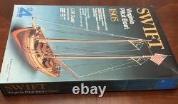 Kit de Modèle en Bois du Bateau Pilote de Virginie 1805 Artesa Latina Vintage 1982 Neuf dans sa Boîte